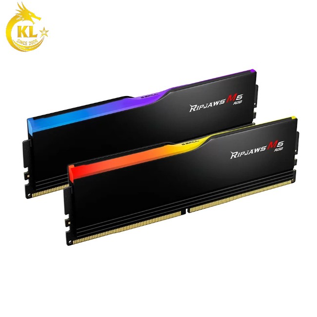 Ram Desktop Gskill RIPJAWS M5 RGB BLACK (F5-6000J3648D16GX2-RM5RK) 32GB (2x16GB) DDR5 6000MHz